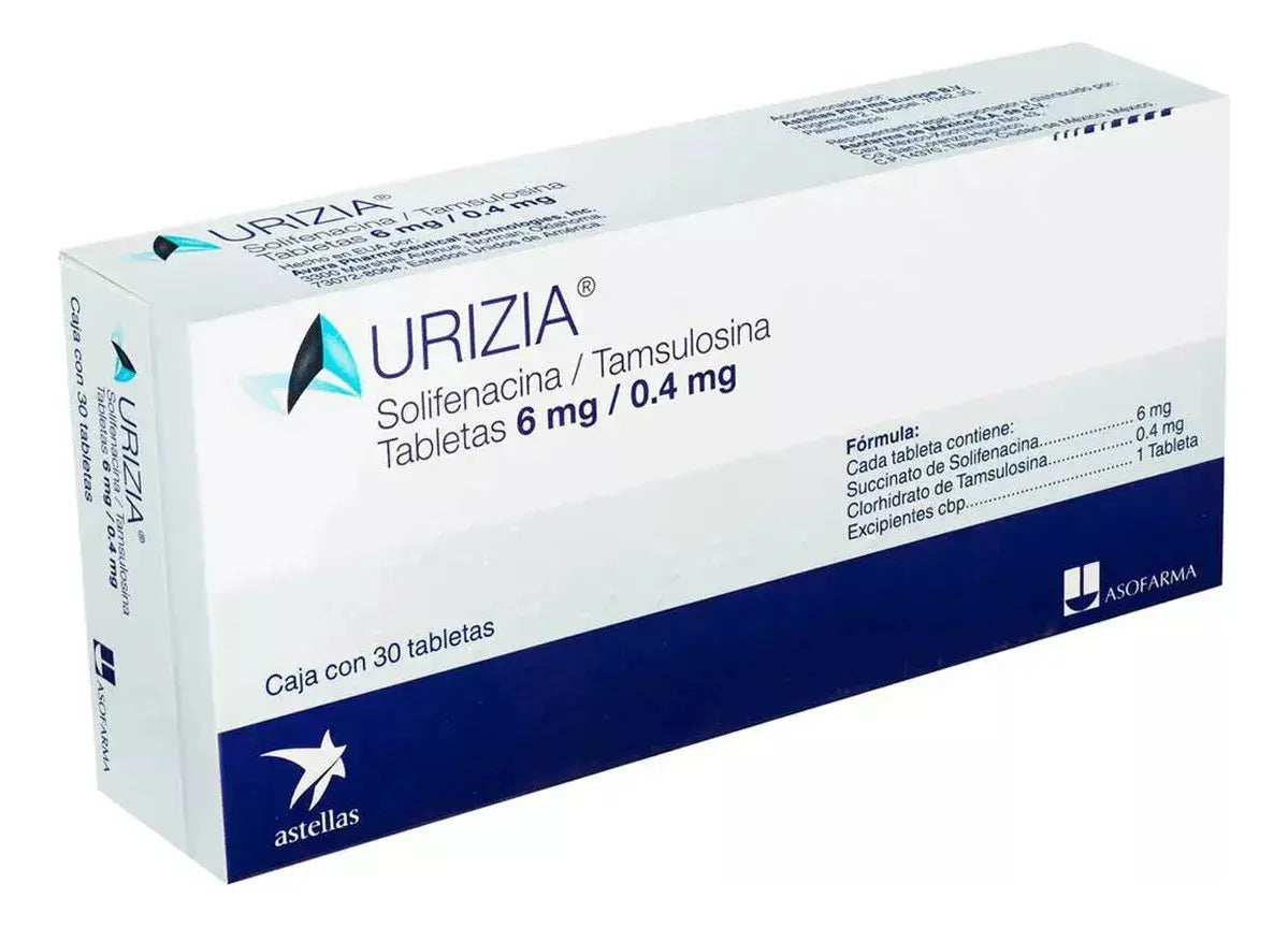 URIZIA 6 MG / 0.4 MG 30 TABLETAS - Farmacias DMM