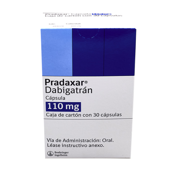 PRADAXAR 110 MG 30 CAPSULAS - Farmacias DMM