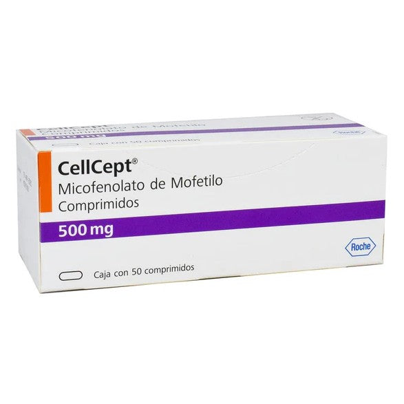 CELLCEPT 500mg 50 COPRIMIDOS - Farmacias DMM
