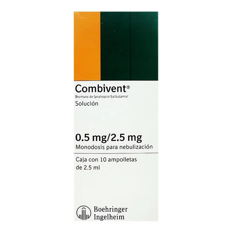 COMBIVENT 0.5mg / 2.5mg 10 AMPOLLETAS - Farmacias DMM