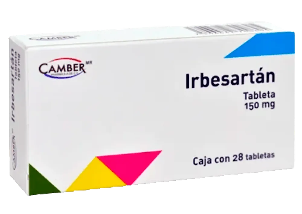 IRBESARTAN 150 MG 28 TABLETAS - Farmacias DMM