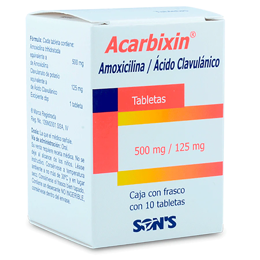 ACARBIXIN 500 mg/125 mg 10 TAB