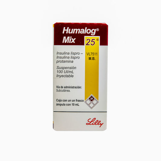 HUMALOG MIX 25 SOL. INYECTABLE 10 ML
