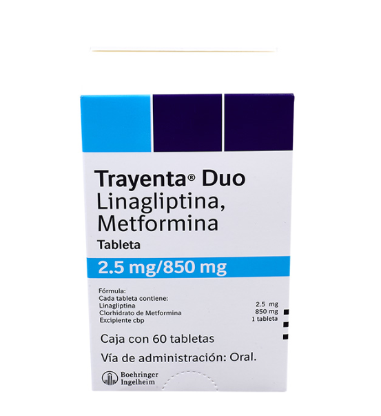 TRAYENTA DUO 2.5 MG / 850 MG 60 TABLETAS - Farmacias DMM