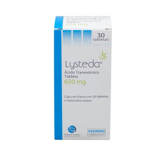 LYSTEDA 650 MG 30 TABLETAS - Farmacias DMM