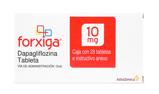 FORXIGA 10 MG 28 TABLETAS - Farmacias DMM