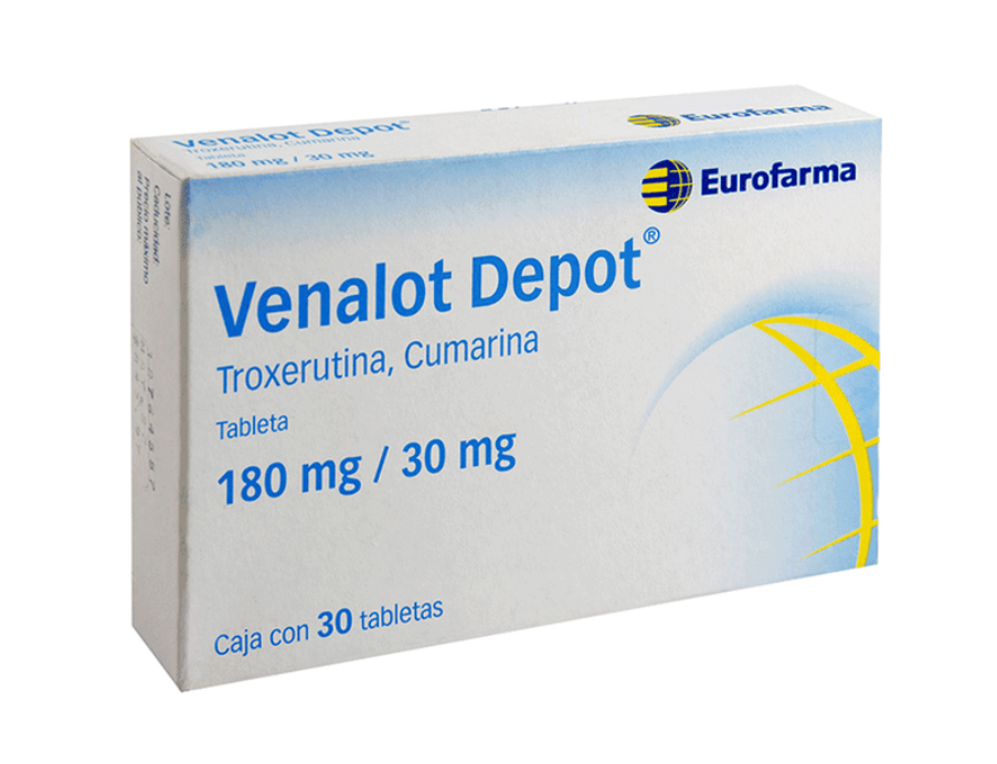 VENALOT DEPOT 180 MG / 30 MG 30 TABLETAS - Farmacias DMM