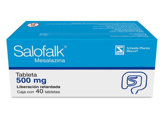 SALOFALK 500 MG 40 TABLETAS LR - Farmacias DMM