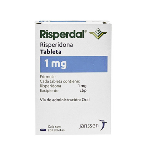 RISPERDAL 1 MG 20 TABLETAS - Farmacias DMM