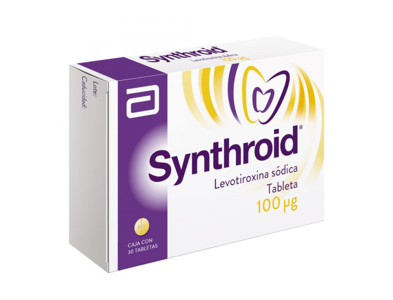 SYNTHROID 100 MCG 30 TABLETAS - Farmacias DMM