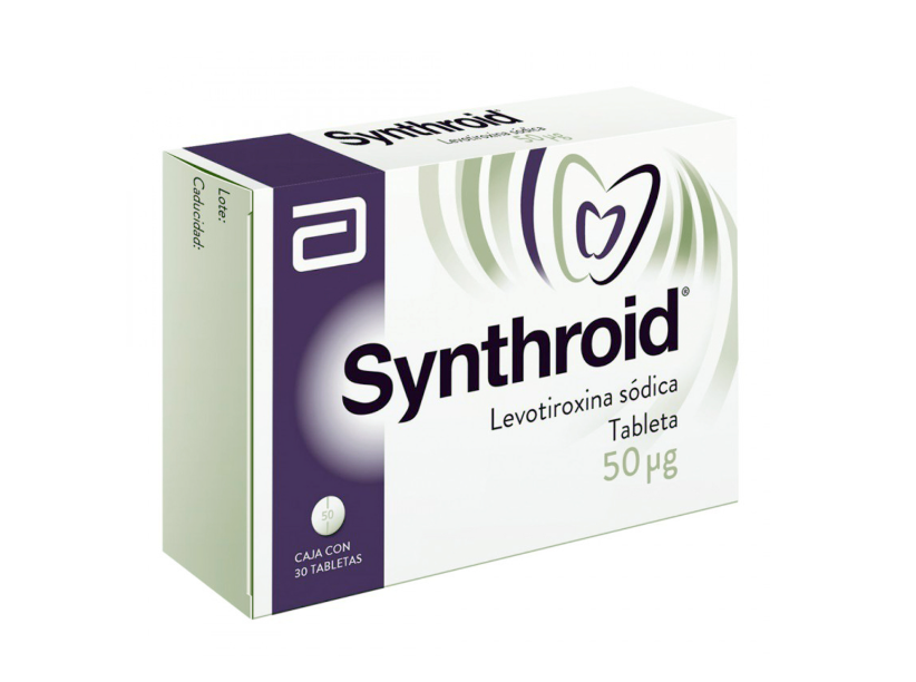 SYNTHROID 50 MCG 30 TABLETAS - Farmacias DMM