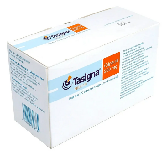 TASIGNA 200 MG 120 CAPSULAS