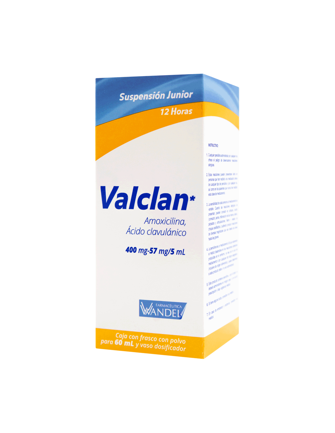 VALCLAN 400 mg/57.14/5ml SUSP 60 ml - Farmacias DMM