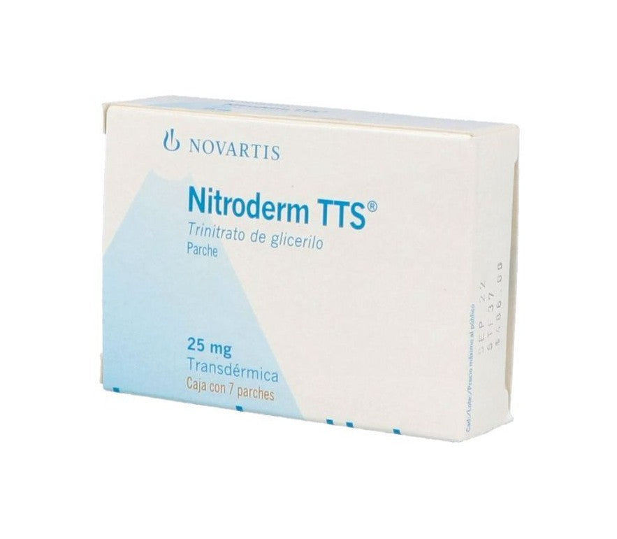 NITRODERM TTS 25 MG 7 PARCHES - Farmacias DMM